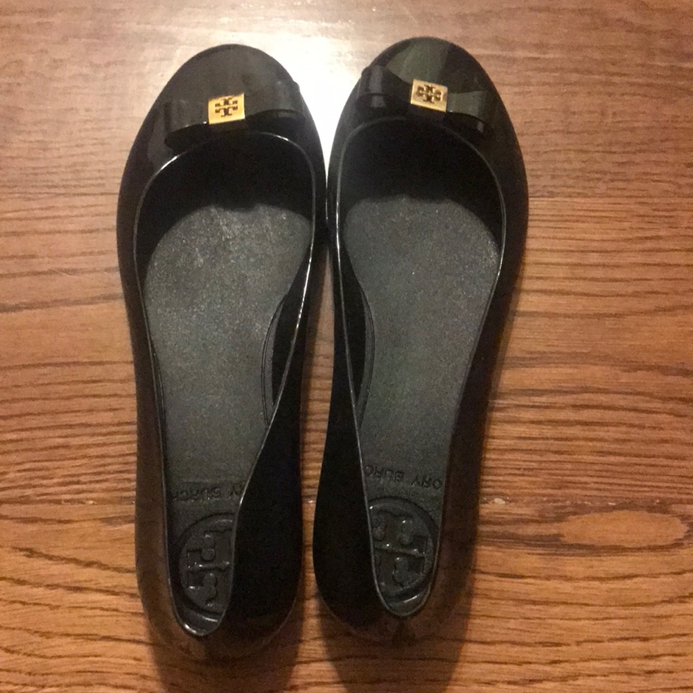 Tory Burch jelly ballet flats with bow